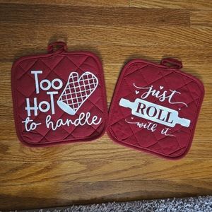 Handmade Farmhouse Pot Holders, Cute and Funny Sayings